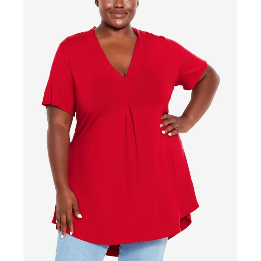 Avenue Plus Size Kaylie High Low Top
